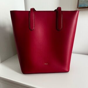 Ralph Lauren Deep Red Tote